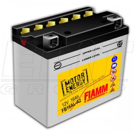 FB16AL-A2 FIAMM 12V,16Ah,д. 207, ш. 71, в.164, объем 1,2, вес 5,2 кг,CCA(-18C):180,электролит в к-те купить дешево
