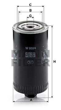 MFW9504 MANN Масляный фильтр для VOLVO 780