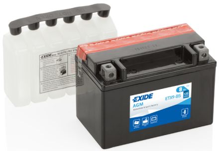EXI ETX9-BS EXIDE Акумулятор EXIDE AGM [12B] 8 Ah/  150x87x105 (ДхШхВ) CCA 120 купить дешево