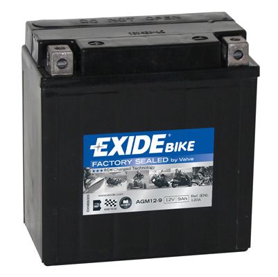 EXI AGM12-9 EXIDE Акумулятор EXIDE AGM [12B] 9 Ah/  139x75x135 (ДхШхВ) CCA 120 купить дешево