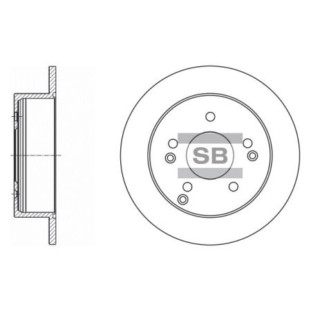 SB SD1006 SANGSIN шт. Тормозной диск купить дешево