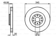 Bosch 0 986 479 204 Тормозной диск