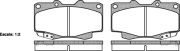 ROADHOUSE RH231522 Колодки тормозные дисковые, к-кт. на автомобиль TOYOTA FORTUNER