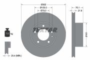 TEXTAR T92042203 Тормозной диск