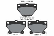 TEXTAR T2352101 Тормозные колодки дисковые