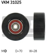 SKF VKM31025 Натяжной ролик, поликлиновой  ремень