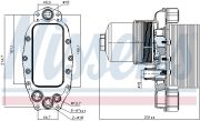 NISS NIS90948 Масляный радиатор JAGUAR F-PACE (DC_) (15-) 3.0 D на автомобиль CITROEN C6
