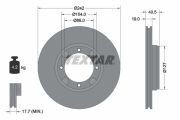 TEXTAR T92062600 Тормозной диск