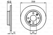 Bosch 0 986 479 B79 Гальмівний диск