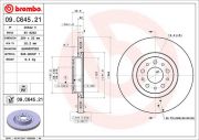 BREMBO 09C64521 Тормозной диск