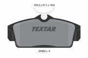 TEXTAR T2346302 Тормозные колодки дисковые