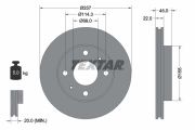 TEXTAR T92062800 Тормозной диск на автомобиль HYUNDAI SONATA