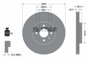 TEXTAR T92055203 Тормозной диск на автомобиль ALFA ROMEO 146