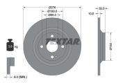 TEXTAR T92188303 Тормозной диск