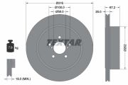 TEXTAR T92173703 Тормозной диск на автомобиль SUBARU IMPREZA