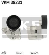 SKF VKM38231 Натяжной ролик, поликлиновой  ремень