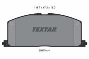 TEXTAR T2087001 Тормозные колодки дисковые