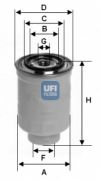 UFI 2441100 Топливный фильтр на автомобиль TOYOTA COROLLA