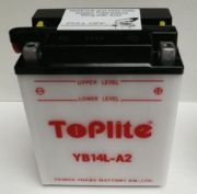 TOPLITE YB14L-A2 12V,14Ah,д. 135, ш. 91, в.167, объем 0,8, вес 4,5 кг,без электролита