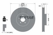 TEXTAR T92120305 Тормозной диск на автомобиль MERCEDES-BENZ SL