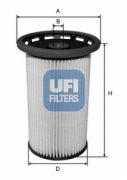 UFI 2603800 Топливный фильтр на автомобиль AUDI Q2
