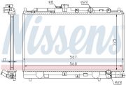 NISSENS NIS62269 Радиатор HD CIVIC(87-)1.3(+)[OE 19010-PM3-003]