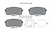 TEXTAR T2459904 Тормозные колодки дисковые на автомобиль HYUNDAI IX55