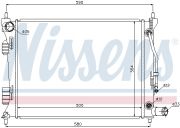NISSENS NIS67553 Радиатор HY VELOSTER(11-)1.6 i 16V[OE 253102V050] на автомобиль HYUNDAI VELOSTER