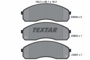 TEXTAR T2364901 Тормозные колодки дисковые на автомобиль KIA K2900