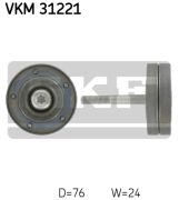 SKF VKM31221 Паразитный / ведущий ролик, поликлиновой ремень на автомобиль SEAT IBIZA