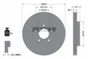 TEXTAR T92197703 Тормозной диск на автомобиль FORD MAVERICK
