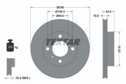 TEXTAR T92089400 Тормозной диск на автомобиль MITSUBISHI COLT