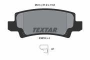 TEXTAR T2381601 Тормозные колодки дисковые