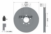 TEXTAR T92072800 Тормозной диск