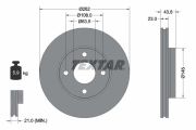 TEXTAR T92292703 Тормозной диск на автомобиль FORD FIESTA