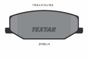 TEXTAR T2114202 Тормозные колодки дисковые