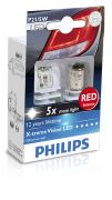 PHILIPS PHI12899RX2 Автомобильная лампа:12/24 [В] (к-кт 2шт) светодиод P21/5W X-tremeVision LED цоколь BAY15d красный