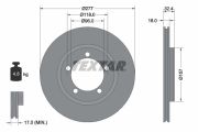 TEXTAR T92114200 Тормозной диск