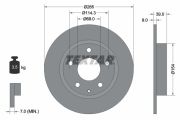 TEXTAR T92267703 Тормозной диск