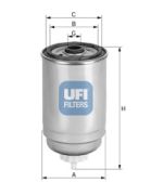 UFI 2440800 Топливный фильтр на автомобиль FIAT MULTIPLA