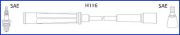 HUCO HUC134465 Комплект высоковольтных проводов на автомобиль RENAULT ESPACE
