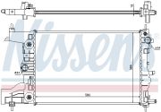 NISSENS NIS61677 Радиатор CT/GMC CRUZE(09-)1.6 i 16V[OE 13267653] на автомобиль CHEVROLET CRUZE