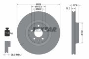 TEXTAR T92282605 Тормозной диск на автомобиль AUDI Q5