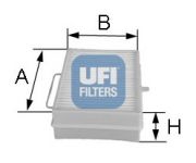 UFI 5306600 Фильтр, воздух во внутренном пространстве