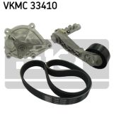 SKF VKMC33410 Водяной насос + комплект ручейковых ремней на автомобиль CITROEN DS3