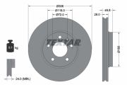TEXTAR T92116005 Тормозной диск на автомобиль RENAULT TRAFIC