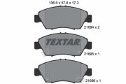 TEXTAR T2169401 Тормозные колодки дисковые на автомобиль HONDA CRX