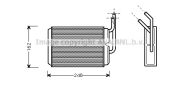 LKQ  RENAULT TWINGO 9/92- Радиатор печки -9/98 [OE. 7701.036.909]