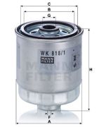 MANN MFWK8181 Топливный фильтр на автомобиль HYUNDAI ACCENT