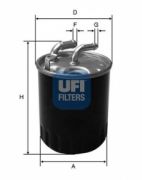 UFI 24.077.00 Топливный фильтр
